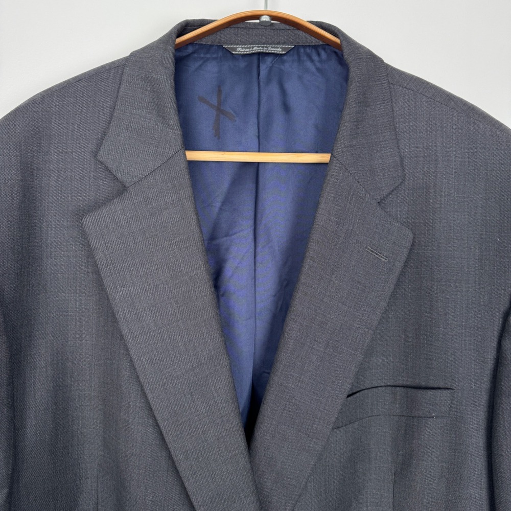 Jack Victor Classic Lennox CT Gray Wool Sport Coat Blazer Mens 52 XL Canada